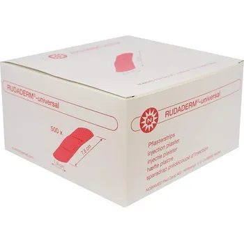 Zdravotnický materiál Náplast poinjekční Rudaderm-universal 1,90 x 7,60 cm, 500 ks
