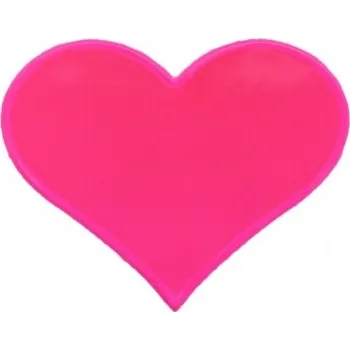 Cyklosvítilna samolepka reflexní růžové srdíčko (samolepka reflexní růžové srdíčko)