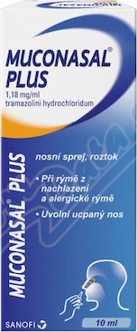 Muconasal Plus 1.18mg/ml nas.spr.sol.1x10ml