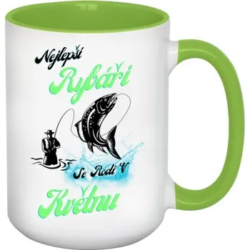 Hrnek velký barevný s potiskem Hrníček Květen