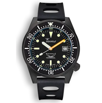 Hodinky Squale 1521 PVD kožený řemen