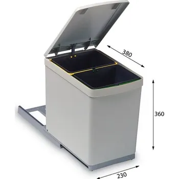 Odpadkový koš Odpadkový koš, Albio 10, 2x7,5l