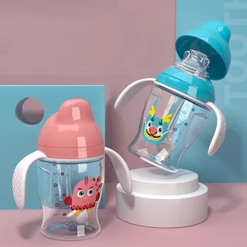 Babybetter Dětská láhev s brčkem a závažím - babies180 - 180ml Barva: Růžová