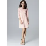 Růžové elegantní šaty L004 Velikost: XL