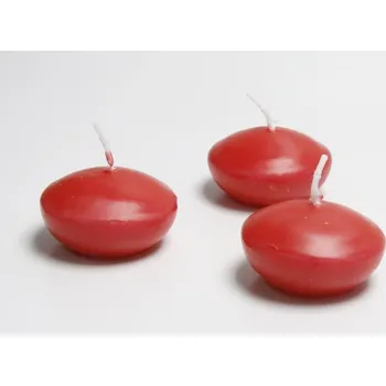 Svíčka Svíčka plovoucí 18ks červená