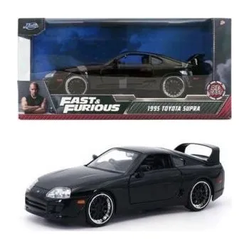 autíčko Fast & Furious - Diecast Model 1/24 1995 oyota Supra Black
