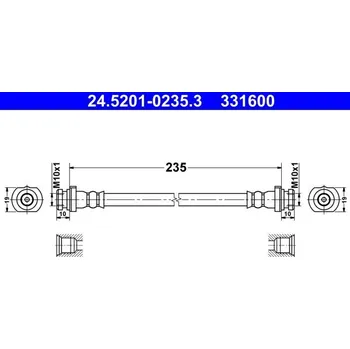 Brzdová hadice Brzdová hadice ATE 24.5201-0235.3