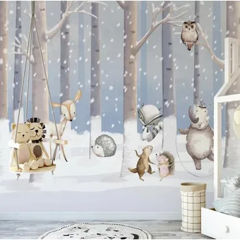 Fototapeta Solution Media 3D tapety - Zima v lese MU4310 3 - 3D Relief - Vliesová tapeta - 320g/m2