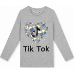 Dívčí triko - KUGO JC0701, šedý melír Barva: Šedá, Velikost: 128