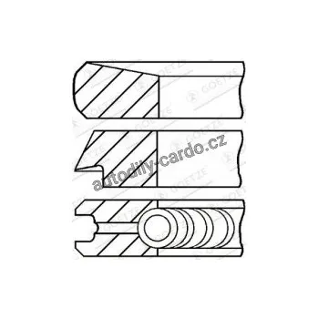 Blok motoru Sada pístních kroužků GOETZE 08-107000-00