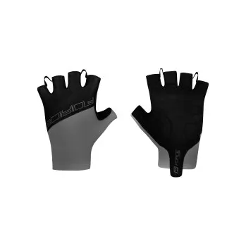 Cyklistické rukavice Rukavice FORCE EVEN bez zapínání, šedo-černé