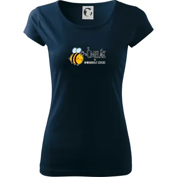 Dámské tričko Čmelák = dobrej zvuk - Dámské triko Pure - XS ( Námořní modrá (velmi tmavá - téměř černá) )