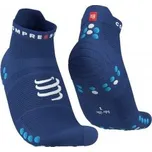 COMPRESSPORT PRO RACING SOCKS V4.0 RUN LOW sodalite/fluo blue T2 ponožky