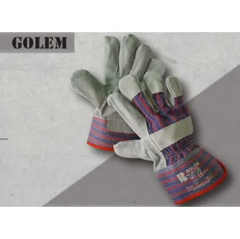 Pracovní rukavice Rukavice GOLEM hov.štíp., bavl.podšívka