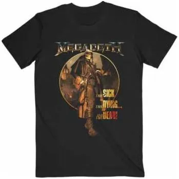 Pánské tričko Merch Megadeth: Tričko The Sick, The Dying … And The Dead Circle Album Art S