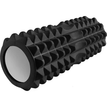 Pěnový válec FITandFIGHT Masážní válec, roller 33 cm, černý
