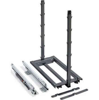 Kuchyňská skříňka KESSEBÖHMER Rám DISPENSA junior III - antracit Šířka korpusu: 300-450 mm