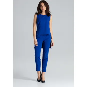 Modrý dámský set s asymetrickým topem K484 Blue Velikost: XL