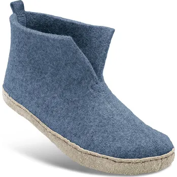 Dámská zdravotní obuv Dámská domácí obuv, vlněná plsť, modrá: 38