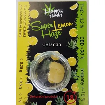 CBD CBD dab - Super Lemon Haze (CBD>90%) od Happy seeds Váha: 0,25 g