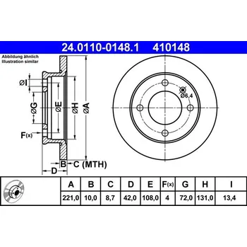 Brzdový kotouč Brzdový kotouč ATE 24.0110-0148.1