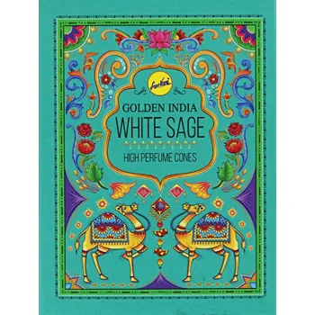 Sree Vari Vonné kužely tekoucí kouř WHITE SAGE 10 ks