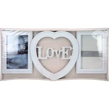 Fotoalbum Carmani® Carmani - Fotorámeček LOVE na dvě fotografie - 45*21*2 cm