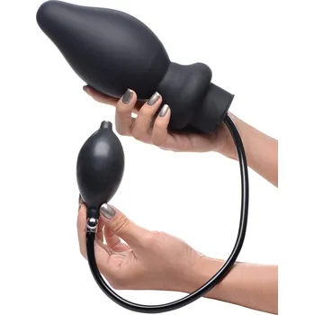 Anální kolík Master Series Ass-Pand Large Inflatable Silicone Anal Plug Black