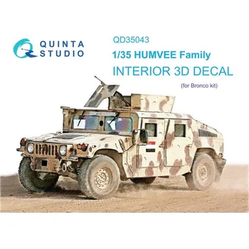Plastikový model 1/35 HUMVEE Family 3D-Printed&col.Interior BRONCO