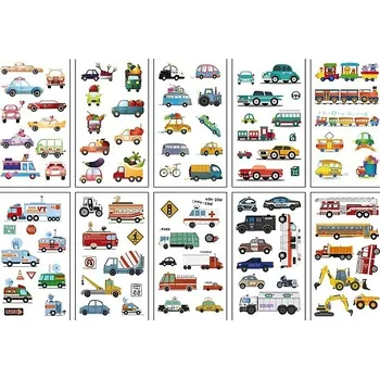 Odstranitelné tetování Rocolo Design Dočasné tetování Auta 12 x 7 cm