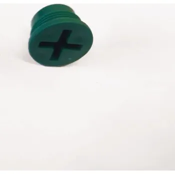 Plastová závitová zátka 3/4´´ pro servisní otvor plastových nádrží - zelená