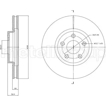 Auto-moto Brzdový kotouč CIFAM 800-1834C
