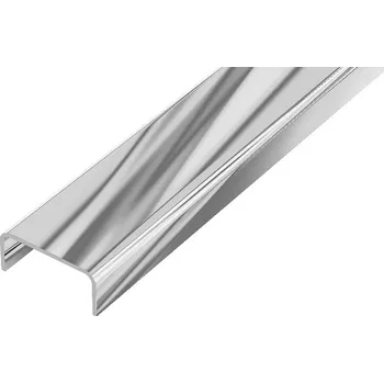 Stavební profil DL2/1 listela široká ACARA, nerez V2A lesk, 15 mm, 1 m