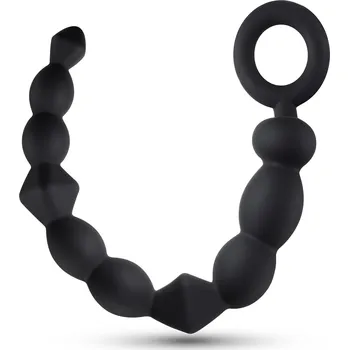 Blush Anal Adventures Platinum Silicone Beginner Anal Beads Black