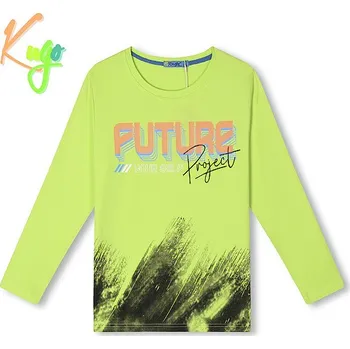 CHLAPECKÉ TRIČKO hráškové Kugo HC0723 (Chlapecké tričko dlouhý rukáv)