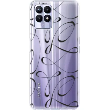 Pouzdro na mobilní telefon Odolné silikonové pouzdro iSaprio - Fancy - black - Realme 8i