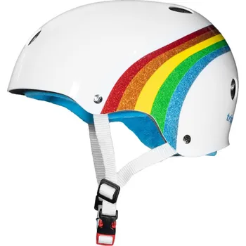 Helma na in-line Triple Eight - The Certified Sweatsaver Helmet Rainbow White - helma Velikost: S/M