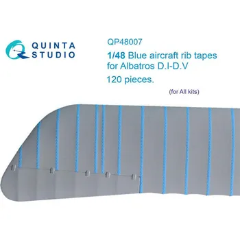 Plastikový model Quinta studio 1/48 Blue rib tapes Albatros D.I-D.V (all kits)