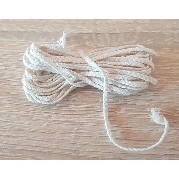 Výroba svíčky Přírodní knot plochý pro výrobu svíčky č. 3