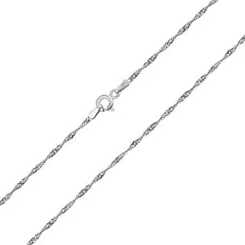 Řetízek Stříbrný jemný řetízek Singapur - točený varianta 38 cm TTT30SING-38cm