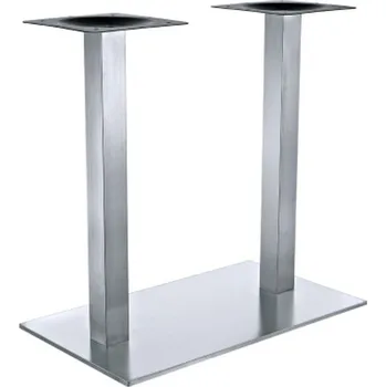 Stolová podnož Interex Stolní podnož ALFREDO DUO / Nerez 740 mm