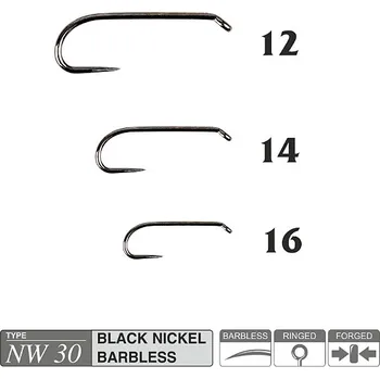 Rybářský háček Muškařské háčky Traper Hikara NW30 vel. 16