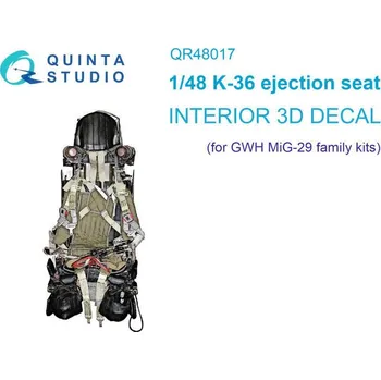 Plastikový model Quinta studio 1/48 K-36 ejection seat for MiG-29 family (GWH)