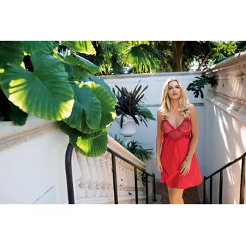 Červená košilka Odetta - Dkaren S