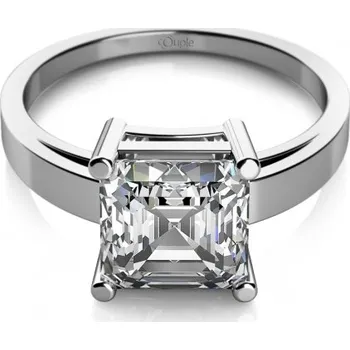 Prsten Couple, Zásnubní prsten Ada, bílé zlato a výrazný zirkon, vel. 57, prům. 18.1 mm, 585-68-1-0179.1B00.0.57.001