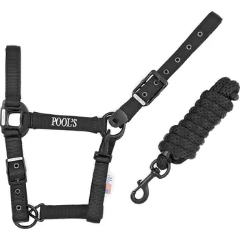 Pool's Set ohlávky s vodítkem Pool's, černý PONY