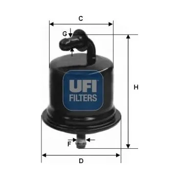 Autodíl Palivový filtr UFI 31.724.00