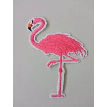 Nažehlovačka, nášivka, aplikace plameňák č. 1