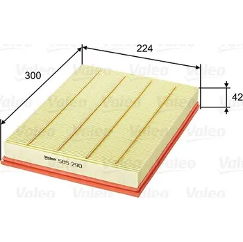 Vzduchový filtr Vzduchový filtr VALEO 585290