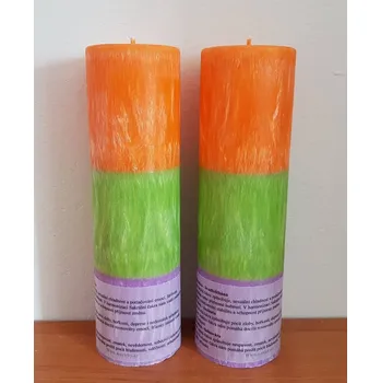 Svíčka Čakrová svíčka 2,4,7 čakra, Druh a) Válec - průměr 6,7cm, výška 22cm